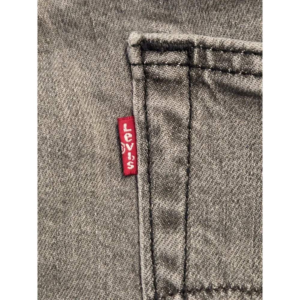 Levi’s 514 Straight Leg Jeans Mens 38x32 Gray Wash Mid Rise Classic Fit Denim
